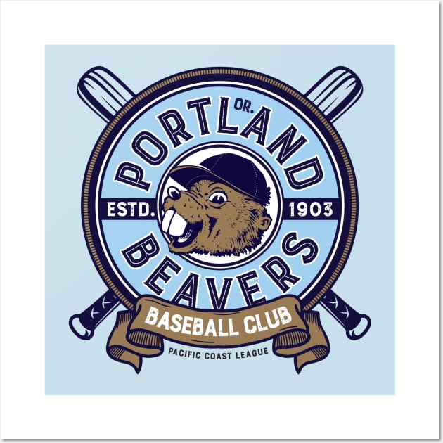 Portland Beavers Wall Art by MindsparkCreative